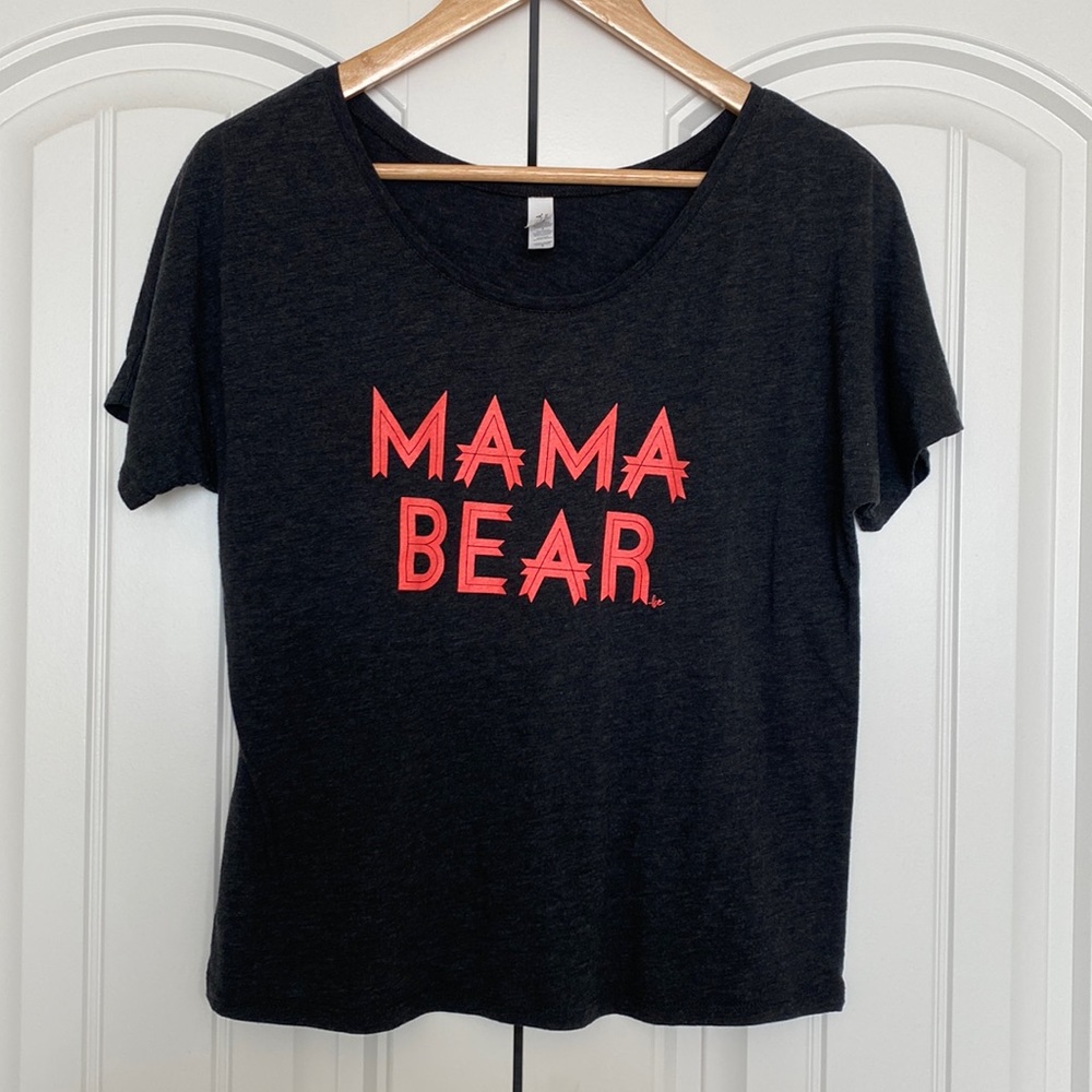 🐻 Mama Bear Slouchy Crop Tee LBHE